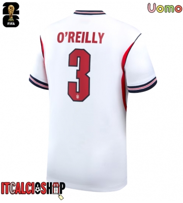 Inghilterra Nico O'Reilly #3 Prima Maglia Mondiali 2026 Manica Corta